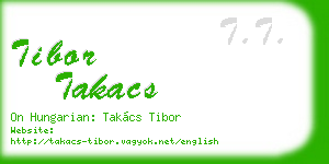 tibor takacs business card